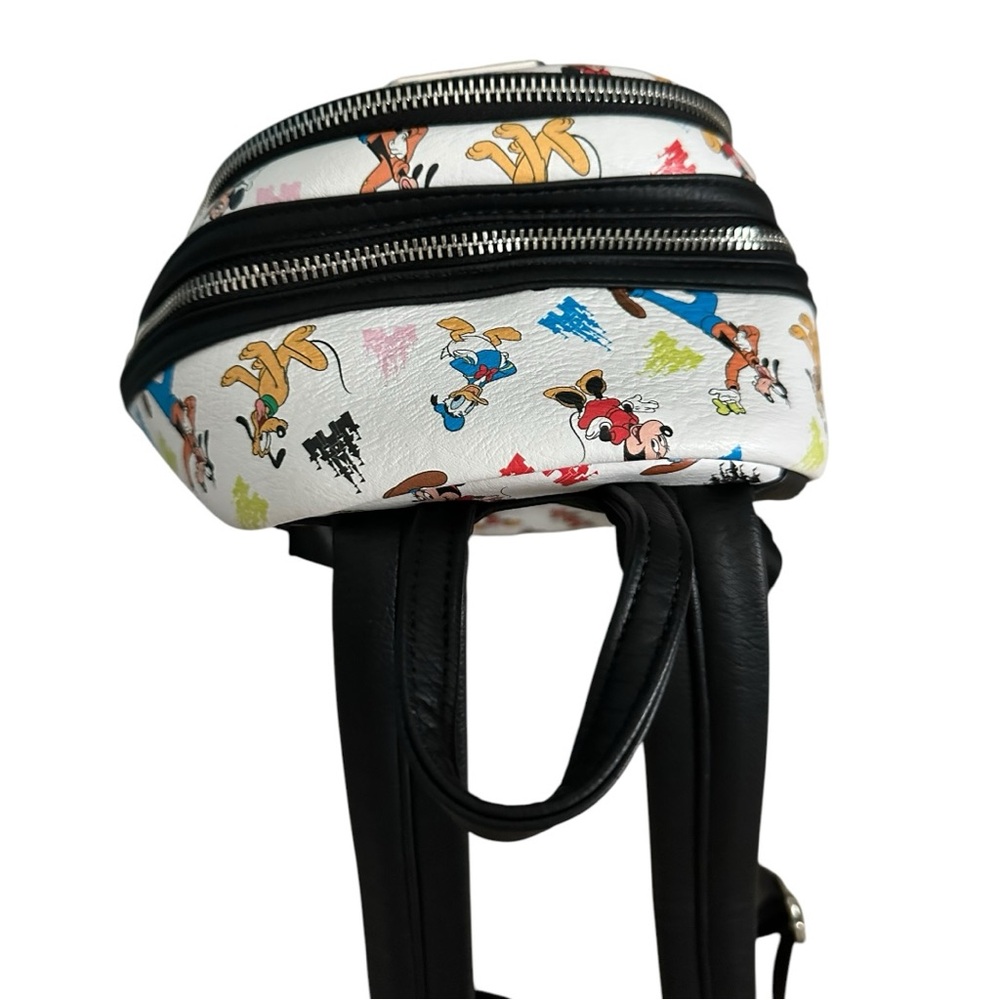 Loungefly Disney Character Print Backpack - White and Multicolor - Picture 6 of 16